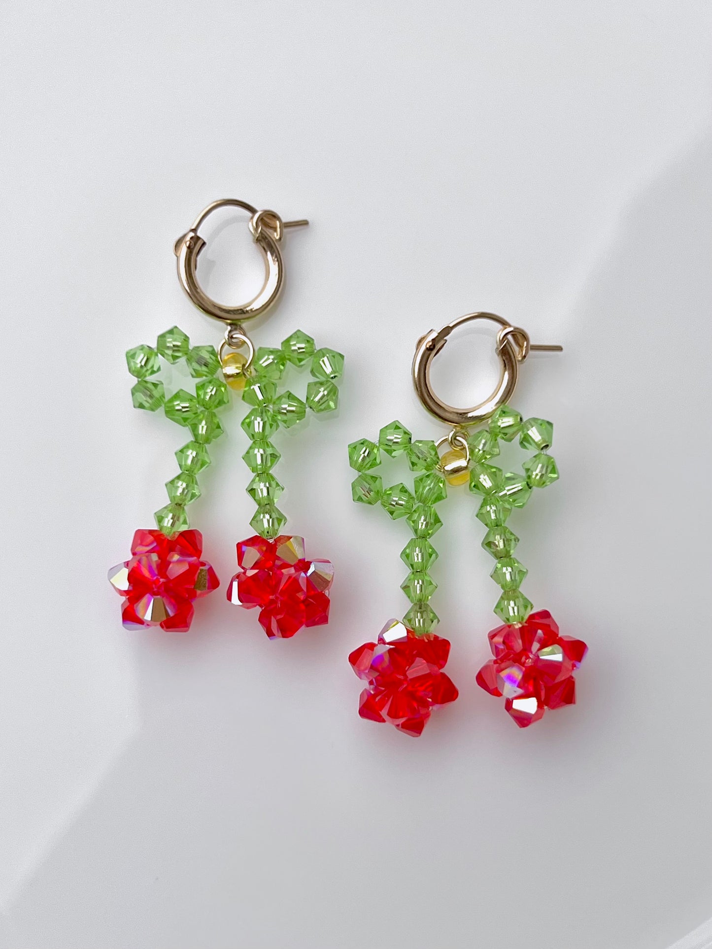 Cherry Bow Earrings