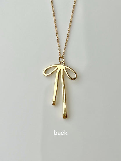 Bow Charm Necklace