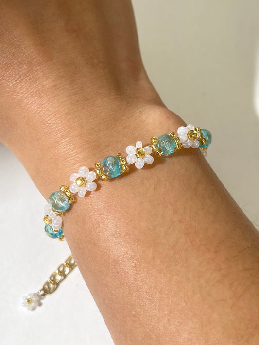 Lotus Bracelet (Blue)