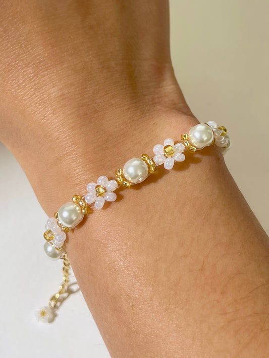 Pearl Lotus Bracelet