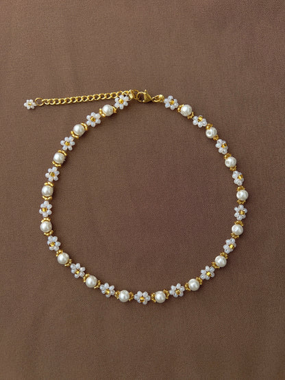 Pearl Lotus Necklace